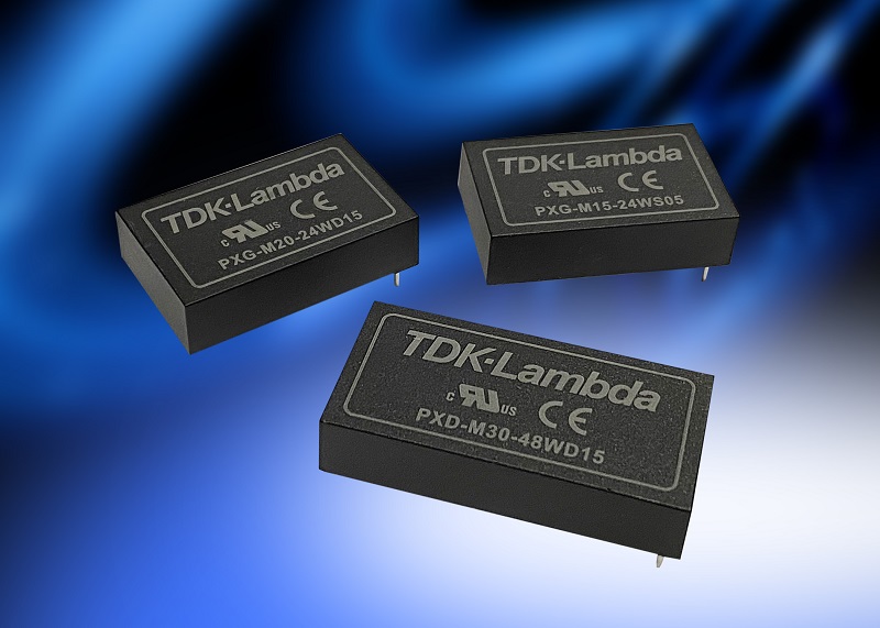 Medical 15W and 20W DC-DC converters with 5,000Vac isolation